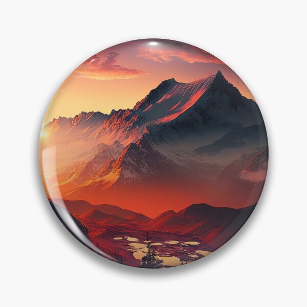 Item preview, Mountain Beautiful Sunset Art designed and sold by Damian Sobczyk.