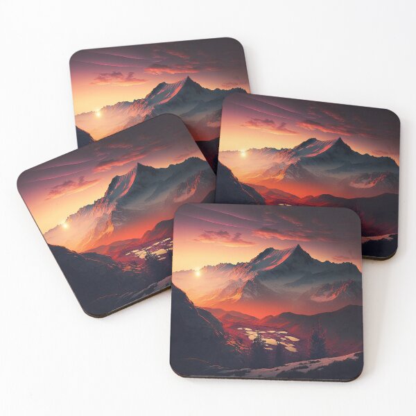 Item preview, Mountain Beautiful Sunset Art designed and sold by Damian Sobczyk.