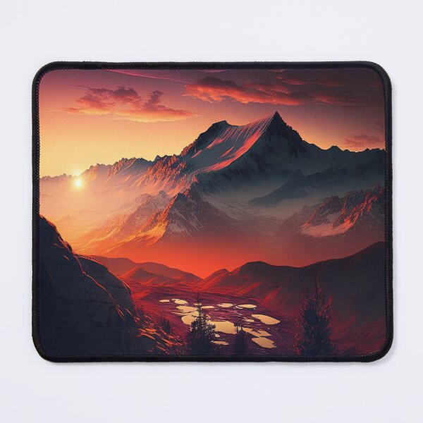 Item preview, Mountain Beautiful Sunset Art designed and sold by Damian Sobczyk.
