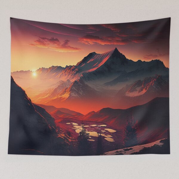 Item preview, Mountain Beautiful Sunset Art designed and sold by Damian Sobczyk.