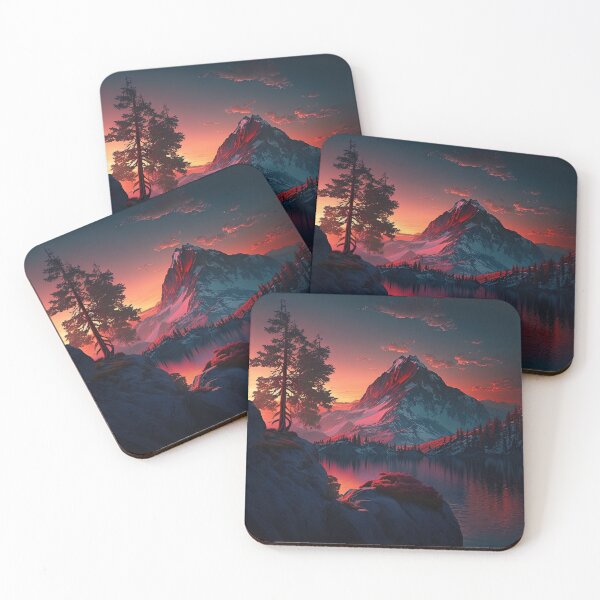 Item preview, Mountain Beautiful Sunset Art designed and sold by Damian Sobczyk.
