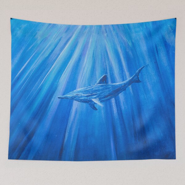 Artikelvorschau, Dolphin in blue 1 entworfen und verkauft von Kissart.