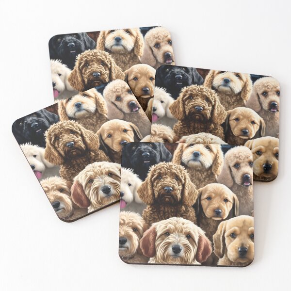 Item preview, Beautiful Collage of Dogs featuring some Goldendoodles, so many adorable faces, dogs are the best! designed and sold by Orianah.
