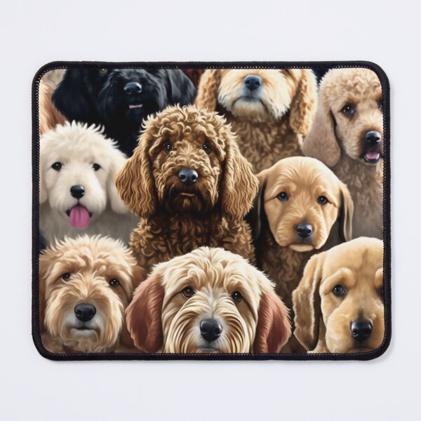 Item preview, Beautiful Collage of Dogs featuring some Goldendoodles, so many adorable faces, dogs are the best! designed and sold by Orianah.