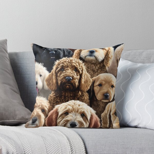 Artikel-Vorschau von Wunderschöne Collage von Hunden mit einigen Goldendoodles, so viele entzückende Gesichter, Hunde sind die Besten!, designt und verkauft von Orianah.