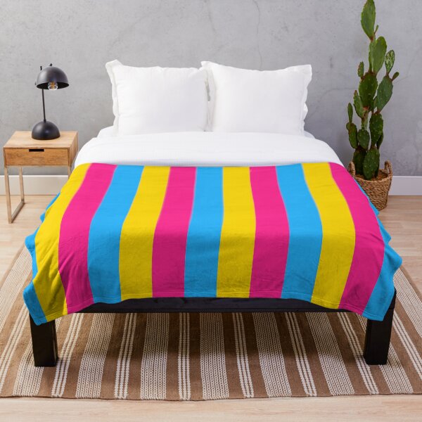 Aperçu de l'œuvre  Le motif des couleurs du drapeau pansexuel créée et vendue par Pligo.