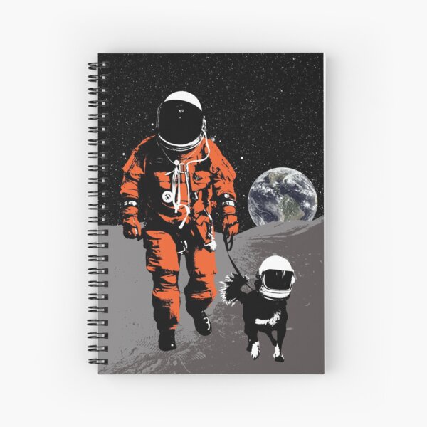 Item preview, Astronaut walking his dog on the moon designed and sold by monsterplanet.