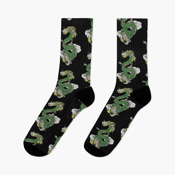 Item preview, Chinese zodiac dragon on gray clouds; Year of the dragon; green version designed and sold by mbuz90.