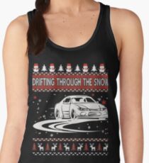 Drifting Through The Snow Ugly Christmas Sweater Women's Tank Top