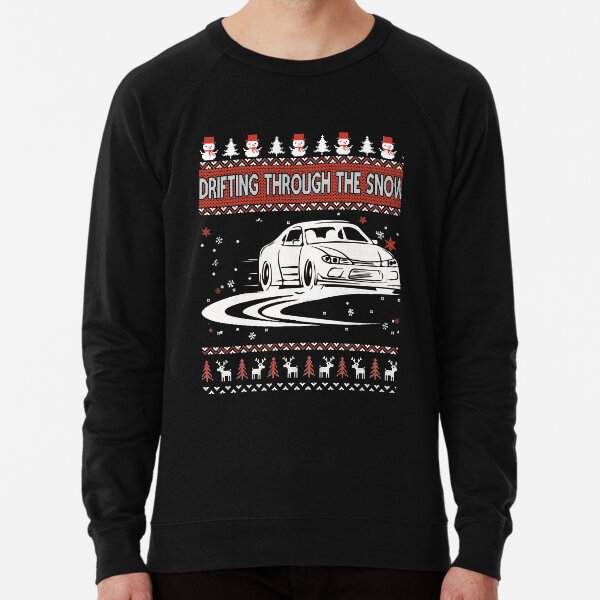 Item preview, Drifting Through The Snow Ugly Christmas Sweater designed and sold by lucymeme.