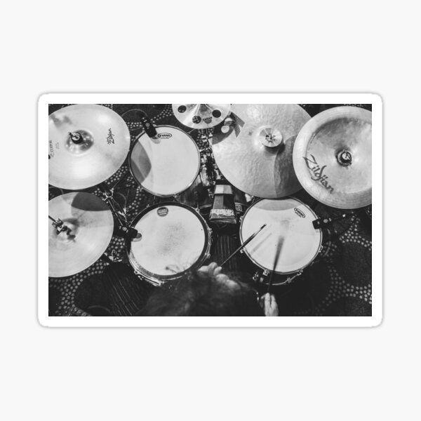 "Drum Set" Sticker for Sale by How67 Redbubble