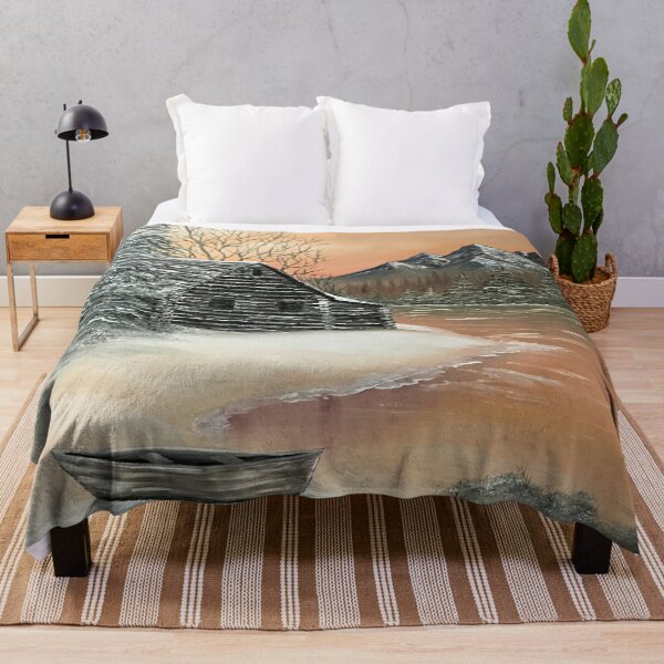 Item preview, Log Cabin and Canoe designed and sold by SistersInArtN.