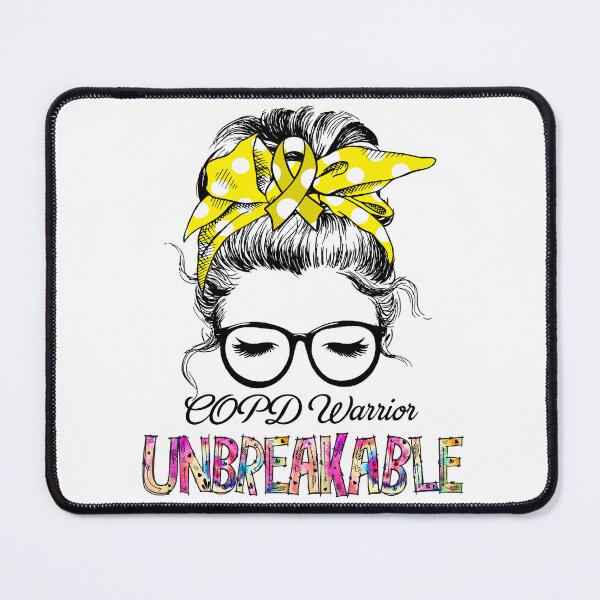 Item preview, COPD Warrior - UNBREAKABLE - COPD Ribbon designed and sold by Tifrop.