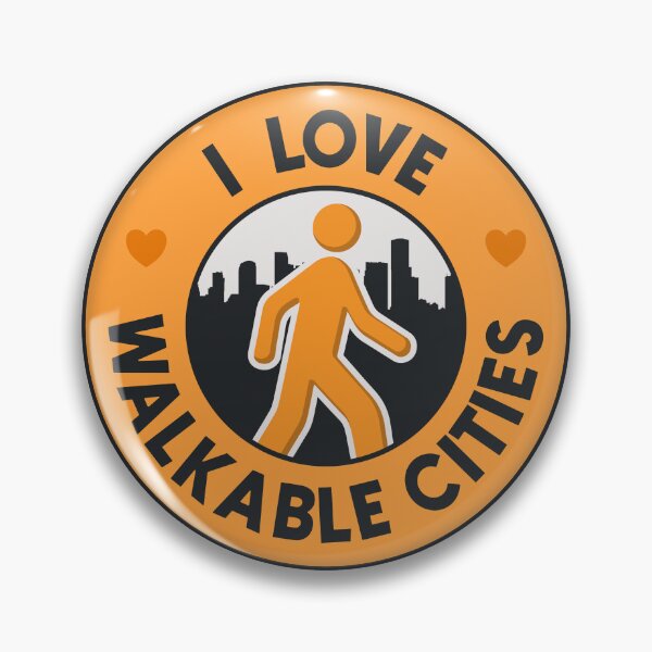 Item preview, I Love Walkable Cities - Urban Planning designed and sold by Picket Club.