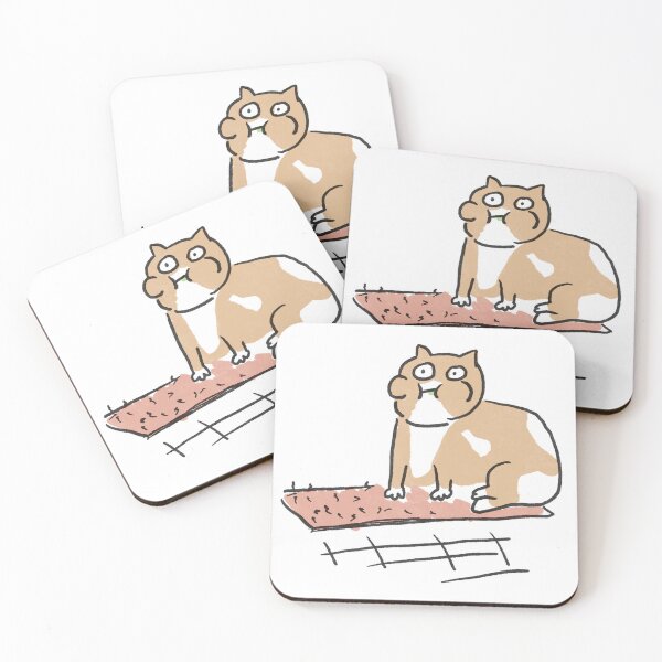 Artikelvorschau, Erbrochene Katze (Aufkleber) entworfen und verkauft von thoughtfullyart.
