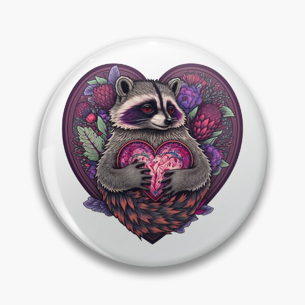 Item preview, Stole Your Heart, Cute Racoon Valentines Anniversary Design, Colorful Gift For Him designed and sold by MorphicPrints.