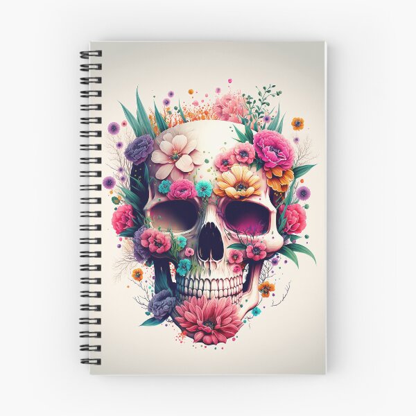 Item preview, Girly Skull and Flowers designed and sold by Myriam Iart.
