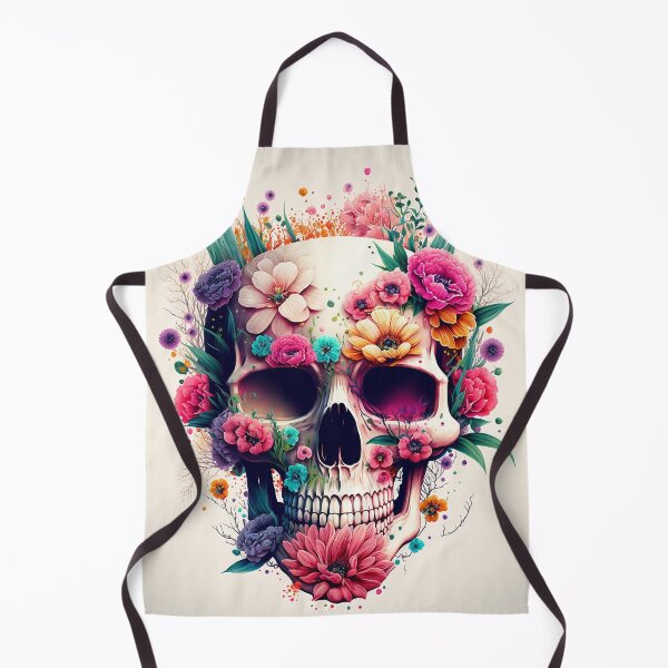 Item preview, Girly Skull and Flowers designed and sold by Myriam Iart.