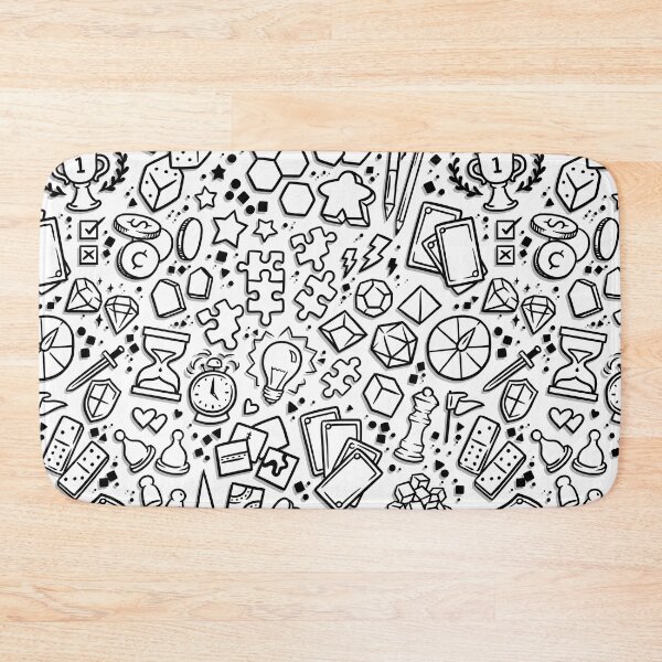 Item preview, Black and White Gamer Bits designed and sold by polliadesign.