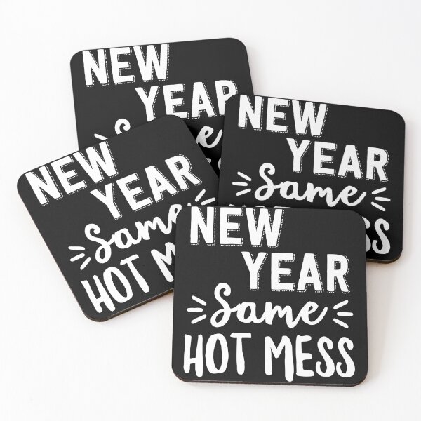 Item preview, New Year Same Hot Mess Funny New Years Eve designed and sold by QueenOfPrint.