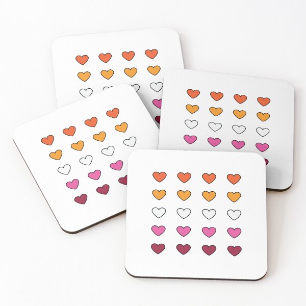 Item preview, Lesbian Pride Hearts Pack  designed and sold by maura41.