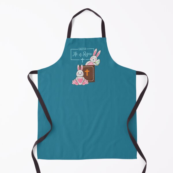 Item preview, He Is Risen Easter Bunny design for Easter Egg Hunts, Church, for little girls who love bunnies and Christians for Easter. designed and sold by tranquilbeach.
