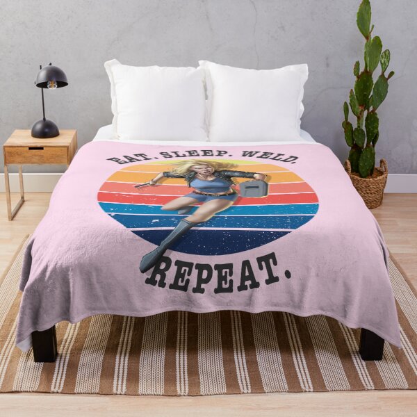 Item preview, Eat sleep weld repeat retro sunset welder design designed and sold by TipTopTapo.