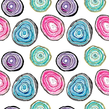 Artwork thumbnail, Colorful Geode Pattern by stylebytara
