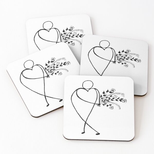 Item preview, Human with a bouquet of flowers designed and sold by Sika Rautenberg.