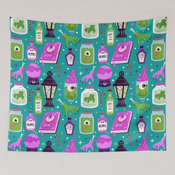 Item preview, Happy Halloween cool pattern with creepy eyes designed and sold by SOKOLIK-OK.