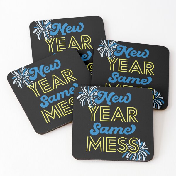 Item preview, New Year Same Mess Funny New Years Eve designed and sold by QueenOfPrint.