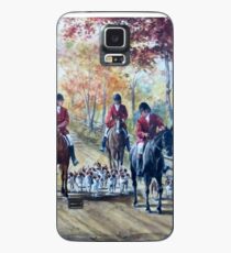Funda/vinilo para Samsung Galaxy Perros y caballos de otoño