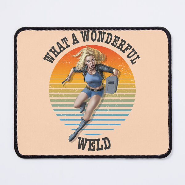 Item preview, What a wonderful weld retro sunset welder design designed and sold by TipTopTapo.