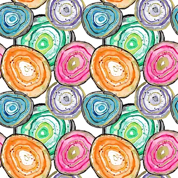 Artwork thumbnail, Colorful Geode Pattern by stylebytara