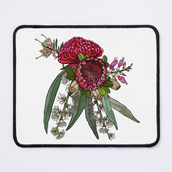 Item preview, Outback Eucalyptus And Waratah Florals designed and sold by Sketchbook Designs.