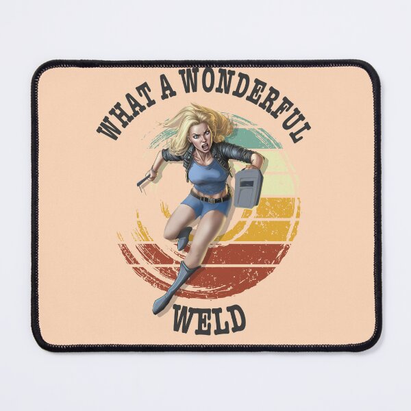 Item preview, What a wonderful weld retro sunset welder design designed and sold by TipTopTapo.