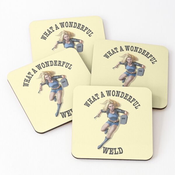Item preview, What a wonderful weld retro sunset welder design  designed and sold by TipTopTapo.