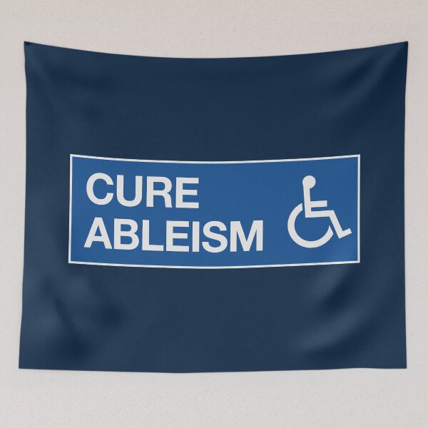 Item preview, Cure Ableism - Disability Activist designed and sold by Picket Club.