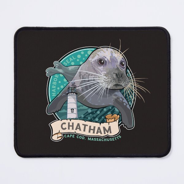 Item preview, Harbor Seal and Lighthouse at Chatham Massachusetts Cape Cod designed and sold by SunNoonPark.