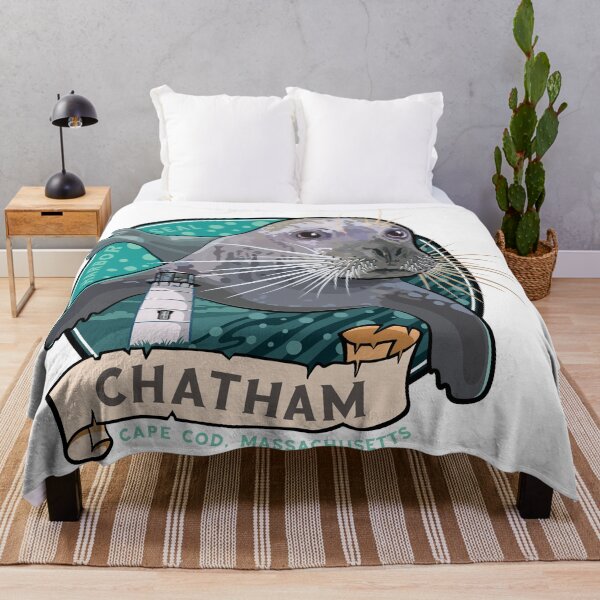 Item preview, Harbor Seal and Lighthouse at Chatham Massachusetts Cape Cod designed and sold by SunNoonPark.
