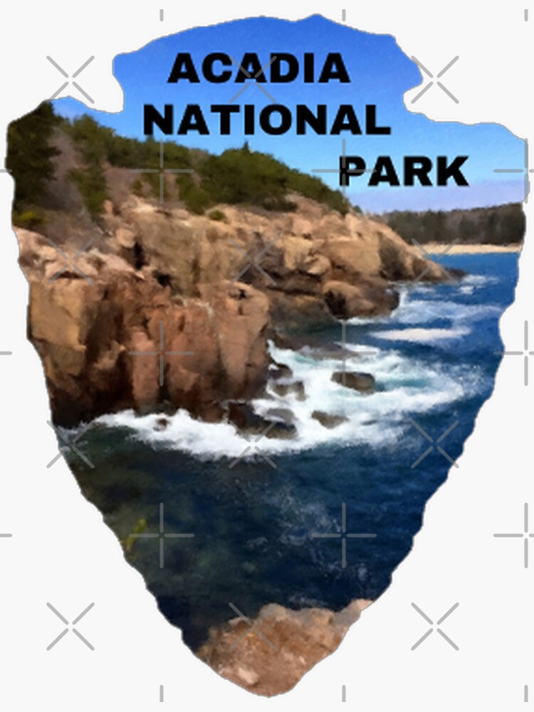 Acadia National Park Otter Cliffs Sticker