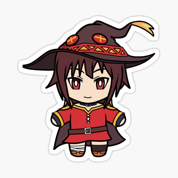 Megumin Konosuba Nui plush style Sticker