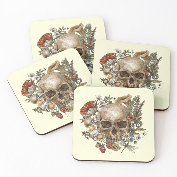 Item preview, Skull and Wildflowers designed and sold by GypsyGarou.