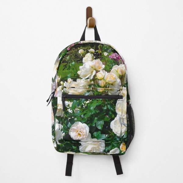 Item preview, Cream roses in full bloom wilting under a hot sun. designed and sold by claireseyeview.