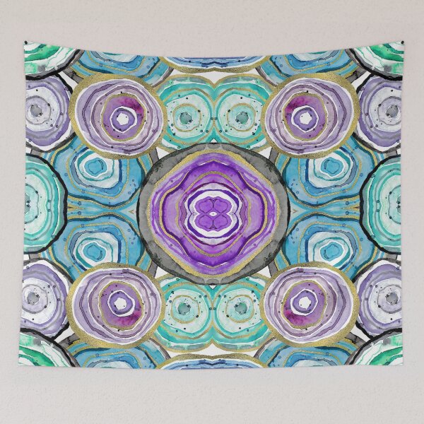 Item preview, Colorful Geode Pattern designed and sold by stylebytara.