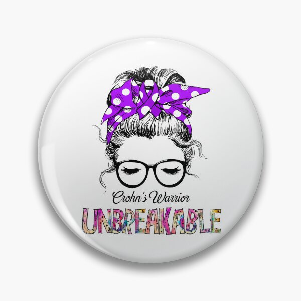 Item preview, Crohn's Warrior - UNBREAKABLE - Crohn's Ribbon designed and sold by Tifrop.
