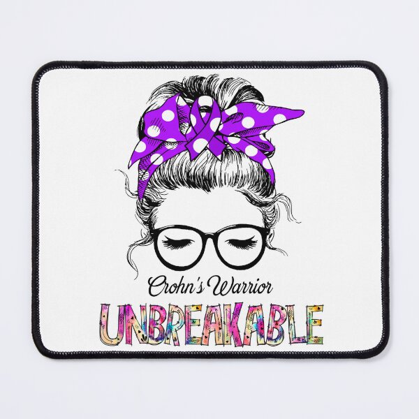 Item preview, Crohn's Warrior - UNBREAKABLE - Crohn's Ribbon designed and sold by Tifrop.