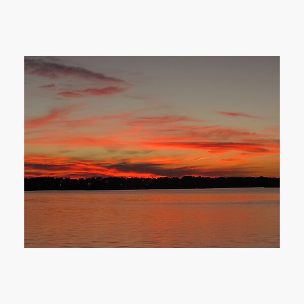 Item preview, First Sunset of 2023 Afterglow designed and sold by Tonia Delozier's Photography .