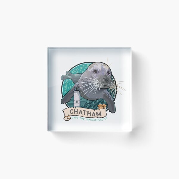 Item preview, Harbor Seal and Lighthouse at Chatham Massachusetts Cape Cod designed and sold by SunNoonPark.