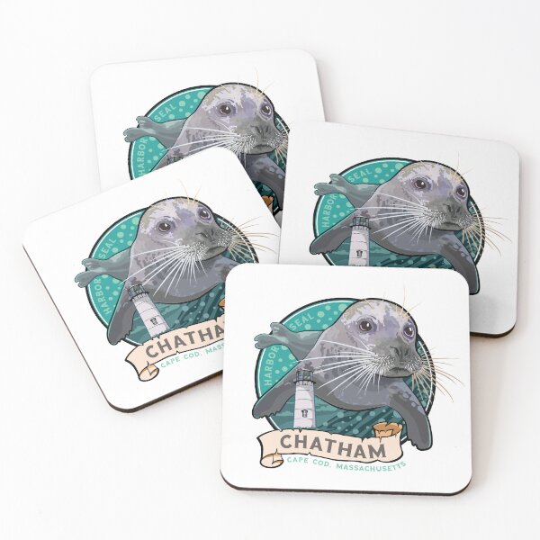 Item preview, Harbor Seal and Lighthouse at Chatham Massachusetts Cape Cod designed and sold by SunNoonPark.